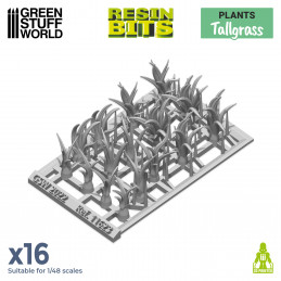 Set impreso en 3D - Hierbas Altas Plantas y vegetacion