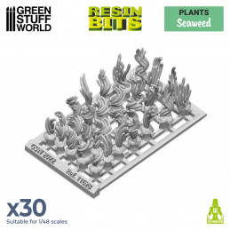 Set impreso en 3D - Algas marinas Plantas y vegetacion
