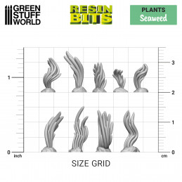 Set stampato in 3D - Alghe marine | Piante e vegetazione