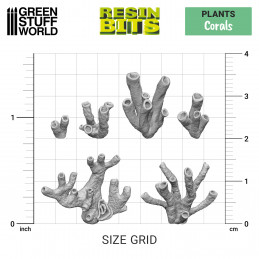 Set imprimé en 3D - Coraux | Plantes et végétation