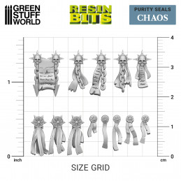 Set imprimé en 3D - Sceaux de pureté CHAOS | Boucliers et épaulettes