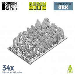 Set impreso en 3D - Placas Orco Pequeñas Artículos de resina