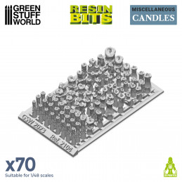 Set stampato in 3D - Candele | Candele Warhammer compatibili