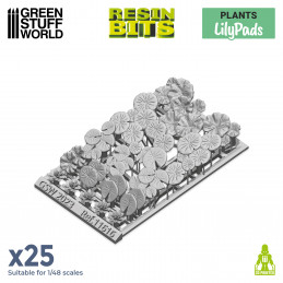 Set stampato in 3D - Piante d' Acqua LILY PADS | Piante e vegetazione