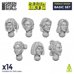 Female Heads Basic Set | Resin items