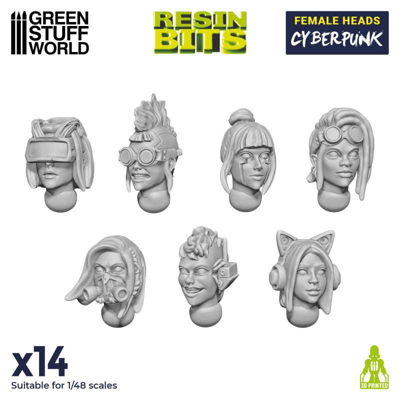 Female Heads CYBERPUNK | Resin items