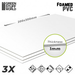 Foamed PVC 1 mm