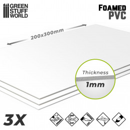 Foamed PVC 1 mm | Foamed PVC