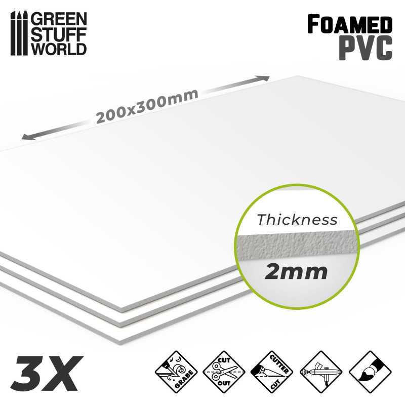 ▷ PVC Hartschaumplatte 2 mm