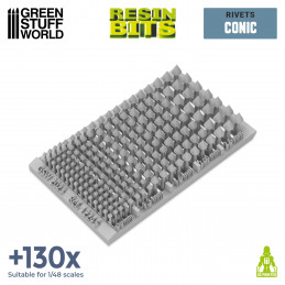 Set imprimé 3D - Micro Rivets Coniques | Boucliers et épaulettes