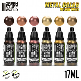 Acrylfarben metallic set - Gold | Metall farben