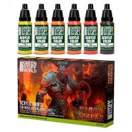 Paint Set - Flaming Orange | Model Paint Sets