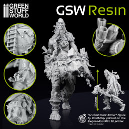 Résine Imprimante 3D ABS-like Gris 1L - GSW