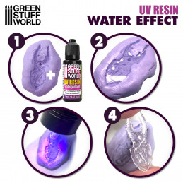 UV resin 17ml - Water effect (dries with UV light in a short time)