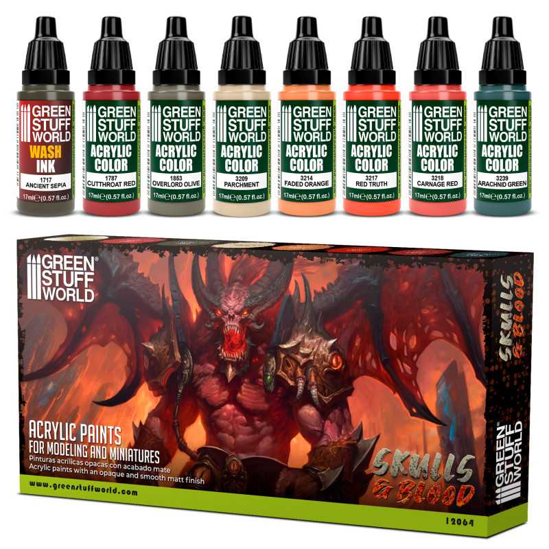Set Peinture - Skulls & Blood | Kits peinture Set Peinture - Skulls & Blood | Kits peinture
