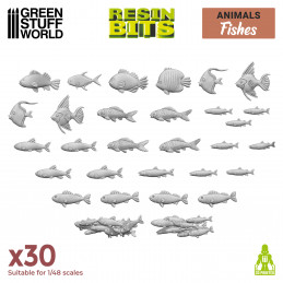 Set imprimé en 3D - Poissons | Animaux