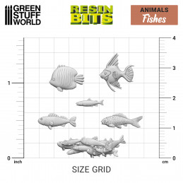 Set imprimé en 3D - Poissons | Animaux