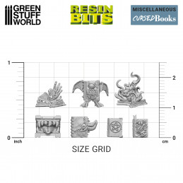 Set impreso en 3D - Libros Monstruosos de Resina Mobiliario y escenografia fantasía