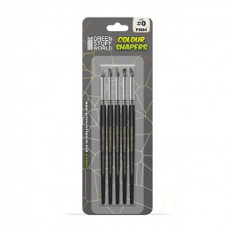 Colour Shapers Brushes SIZE 0 - BLACK FIRM | Silicone Tools
