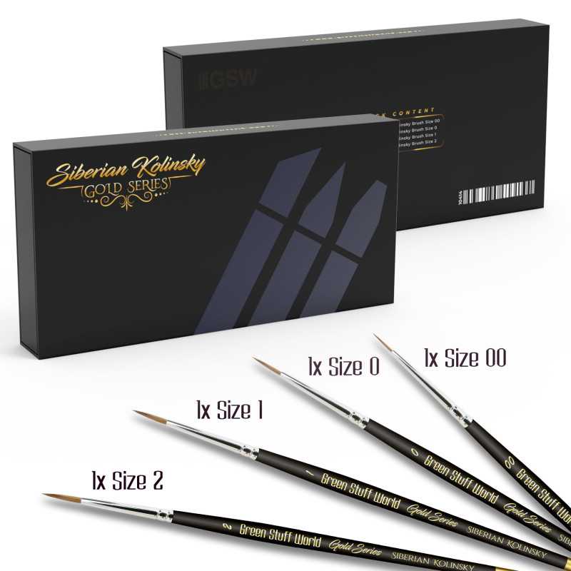 Set Pinceles Premium - GOLD SERIES Pinceles Kolinsky