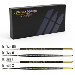 Set Pinceles Premium - GOLD SERIES Pinceles Kolinsky