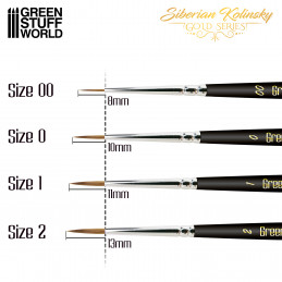 Premium GOLD SERIES Sibirischer Kolinsky Pinselset | Kolinsky pinsel