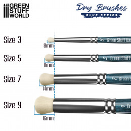 Premium Dry Brush Set - BLUE Series | Dry Brushes