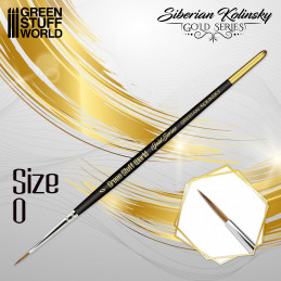 GOLD SERIES Sibirischer Kolinsky Haarpinsel - 0 | Modellbaupinsel