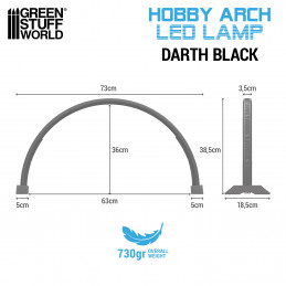 Lampara de arco LED - Darth Black Lamparas de Arco