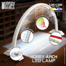 Lampara de arco LED - Faded White Lamparas de Arco