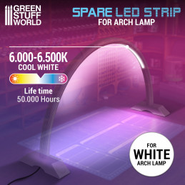 Bande LED de remplacement pour Lampe à arc - Faded White | Lampes à arc