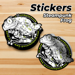 GSW Steampunk Frog Sticker | Pegatinas merchan