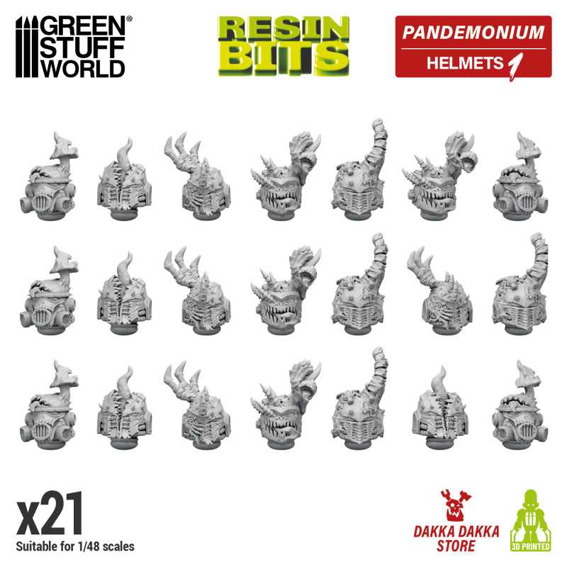 DakkaDakka - Pandemonium - Nurgle Heads | Resin items DakkaDakka - Pandemonium - Nurgle Heads | Resin items