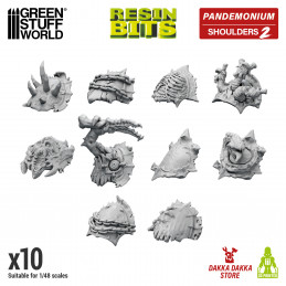 DakkaDakka - Pandemonium - Nurgle Shoulder Pads Set 02 | Resin items