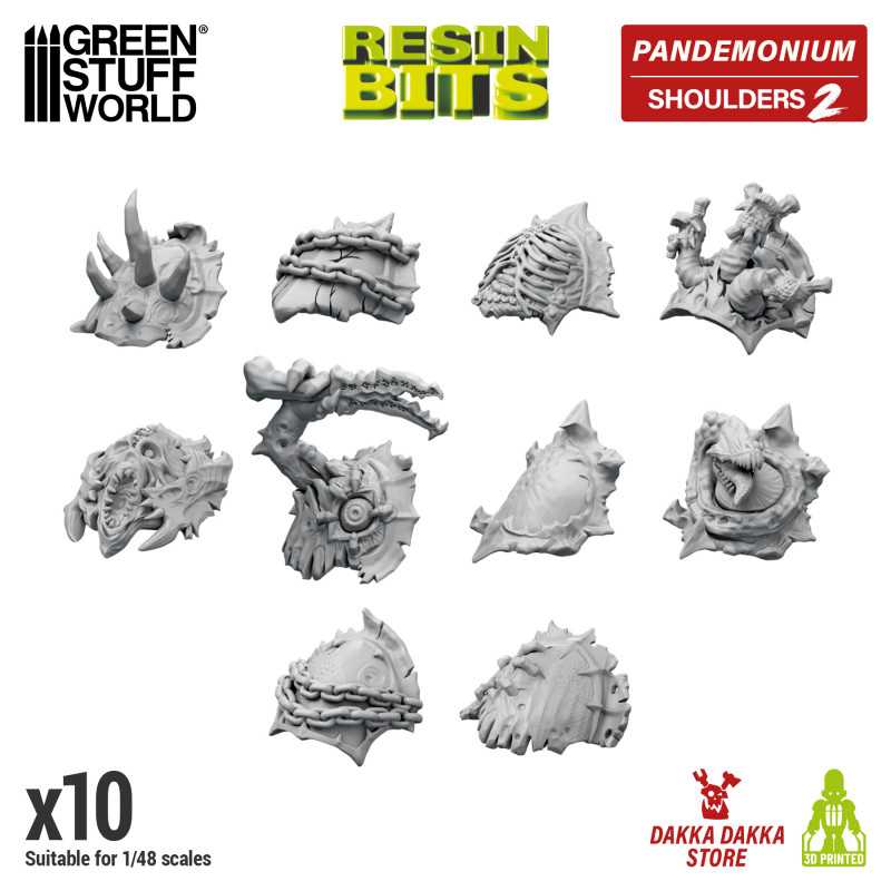 DakkaDakka - Pandemonium - Hombreras Nurgle 02 Artículos de resina