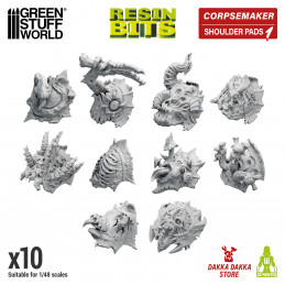 DakkaDakka - Corpse Maker - Nurgle Shoulder Pads 01 | Resin items