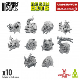 DakkaDakka - Pandemonium - Nurgle Shoulder Pads Set 03 | Resin items