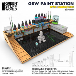Paint Station with Cutting Mat | Painting station