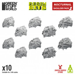 DakkaDakka - Nocturnal - Night Lords Shoulder Pads Set 02 | Resin items