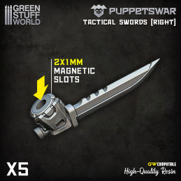 PuppetsWar - Épées tactiques - Droite | Armes et accessoires d'infanterie