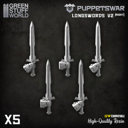 Puppetswar - Longswords V2 - Right | Infantry weapon arms and accessories
