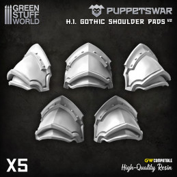 PuppetsWar - H.I. Gothic Shoulder Pads V2 | Shields and shoulder pads