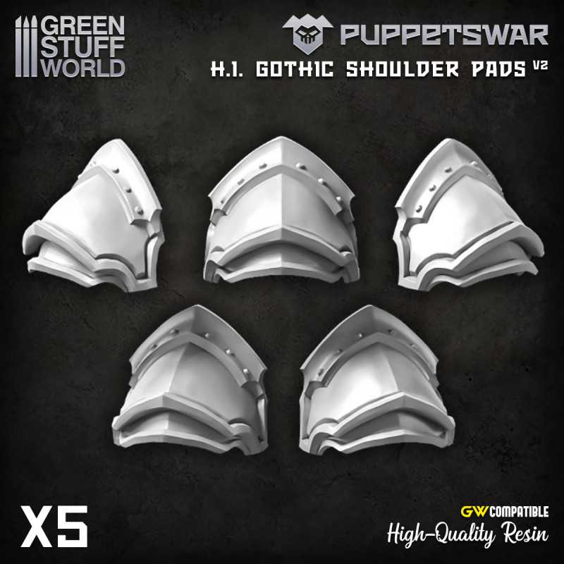 PuppetsWar - H.I. Gothic Schulterpads V2 | Schilde und Schulterpolster