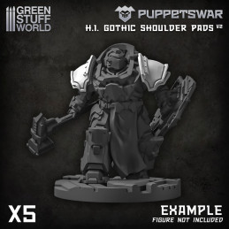 PuppetsWar - H.I. Gothic Schulterpads V2 | Schilde und Schulterpolster