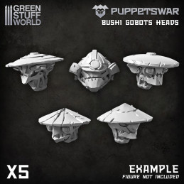 PuppetsWar - Bushi Gobots Heads | Heads and helmets