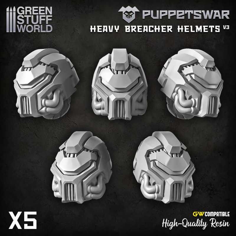 PuppetsWar - Cascos de Heavy Breacher V3 Cabezas y cascos
