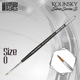 Brush SILVER SERIES (S) - 0 | Kolinsky Brushes