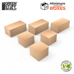 Miniatur Schachteln - Groß | Papier- Gelände