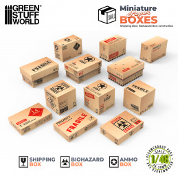 Miniature Printed Boxes - Small | Paper