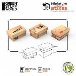 Miniature Printed Boxes - Small | Paper